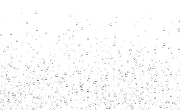 Plik wektorowy podwodne musujące bąbelki soda lub szampan gazowane napój woda gazowana na białym tle napój musujący akwarium morze ocean pęcherzyki ilustracja wektorowa