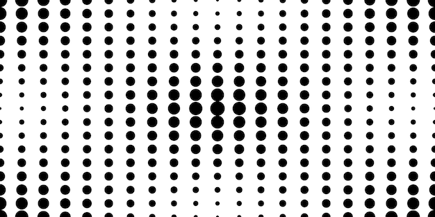Plik wektorowy poka kropki półtonów wzór abstrakcyjne tło graficzne z kółkami polka zabawna tapeta z monochromatycznymi konfetti nowoczesne proste geometryczne tło pop-artu