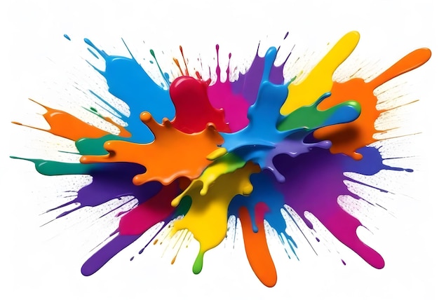 Plik wektorowy pokazany jest kolorowy obraz kolorowej grupy farb