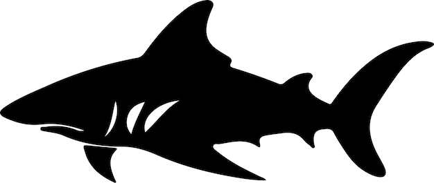 Plik wektorowy pokazany jest rekin z głową