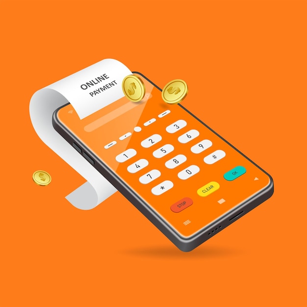 Pokwitowania Płatności Spływają Z Automatów Do Kart Kredytowych Na Ekranach Smartfonów