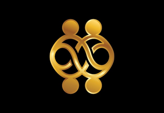 Plik wektorowy połącz szablon logo ludzi, logo ludzi sieci społecznościowej