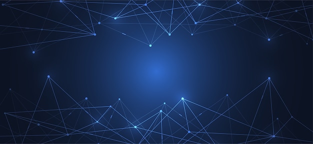 Połączenie internetowe, abstrakcyjne poczucie nauki i technologii