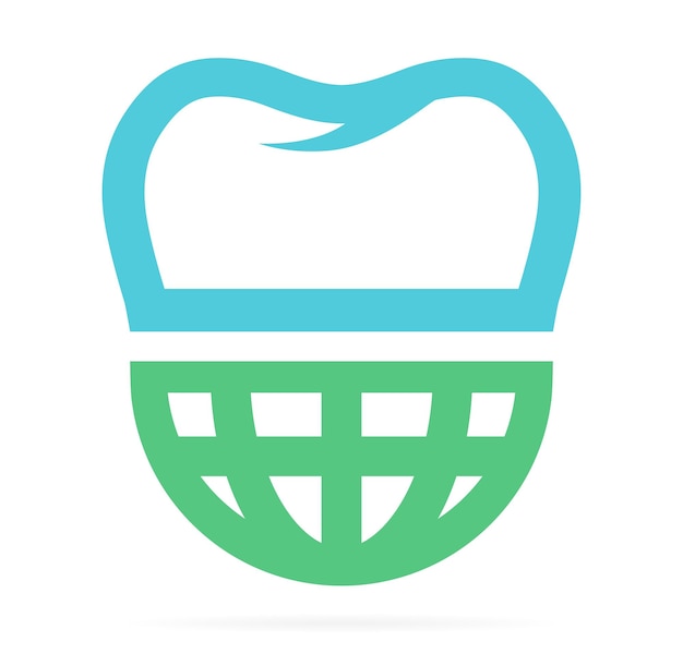 Połączenie Logo świata I Zęba