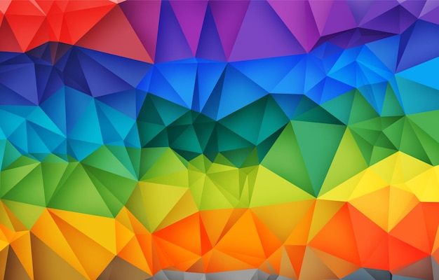 Poligonalna geometryczna abstrakcja Kolorowa ilustracja wektorowa tła