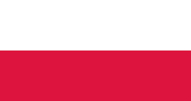 Plik wektorowy polska flaga w wektorze