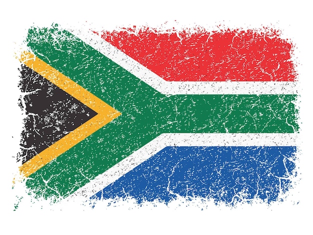 południowa afryka flaga tekstury grunge