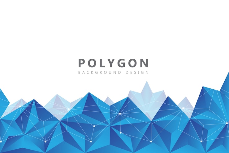Wektor polygon abstract ilustracja wektorowa wielokątnego trójkąta geometrycznego