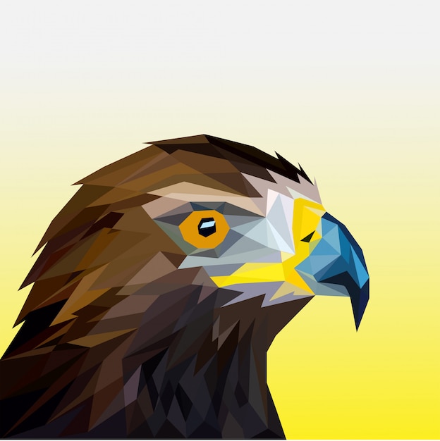 Polygonal eagle head