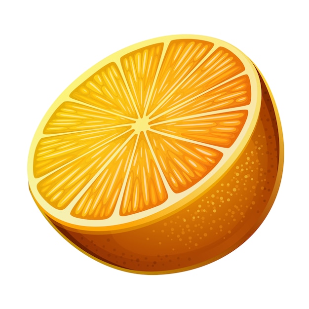 Plik wektorowy pomarańczowa ikona na białym tle