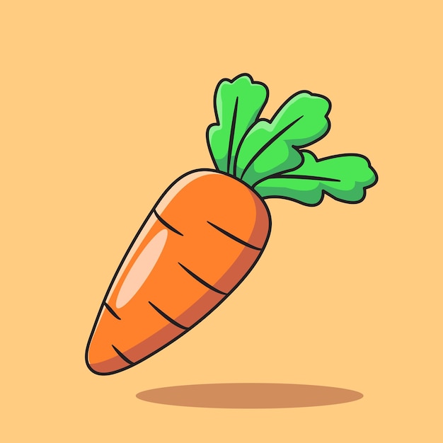 pomarańczowa ilustracja wektorowa w stylu kreskówki