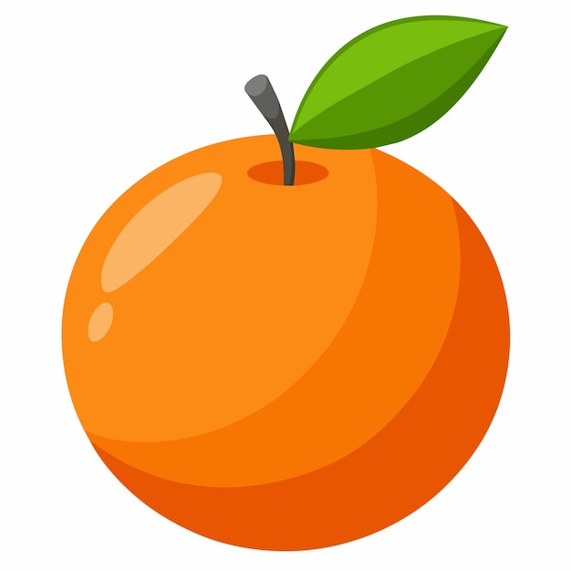 Pomarańczowa kolorowa ilustracja wektorowa kreskówki
