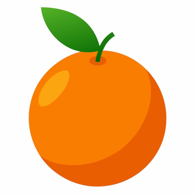 Pomarańczowa kolorowa ilustracja wektorowa kreskówki