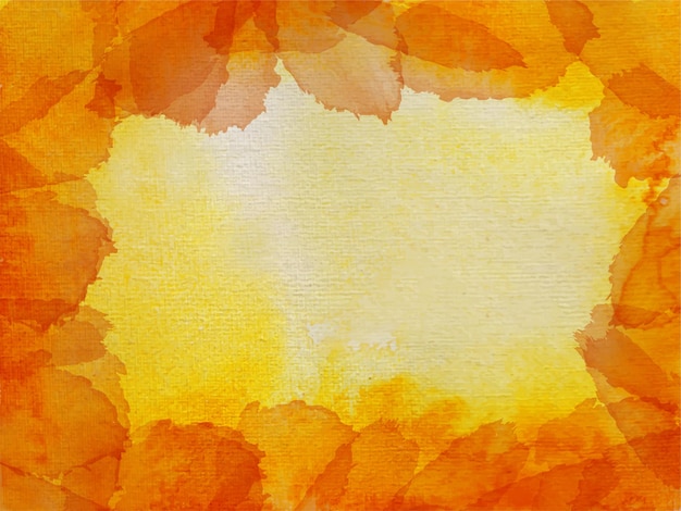 Pomarańczowy Akwarela Mycia Tekstury Abstrakcyjne Tło