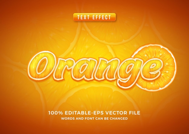 Pomarańczowy Efekt Tekstowy
