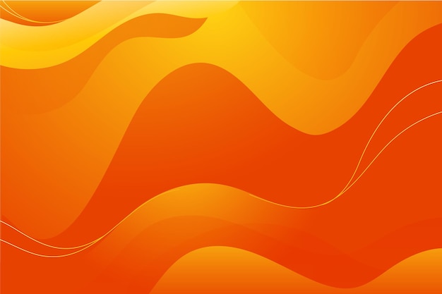 Pomarańczowy gradient falisty tło