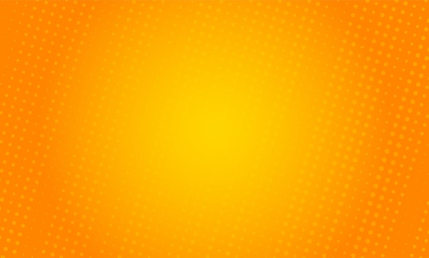 Pomarańczowy gradient ray burst w stylu kropki w tle wektor wzór