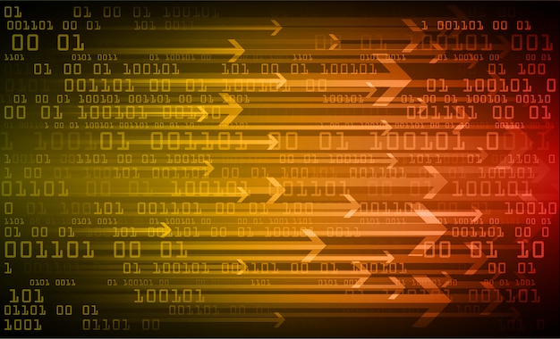 pomarańczowy strzałka cyber obwodu przyszłości technologii koncepcja tło