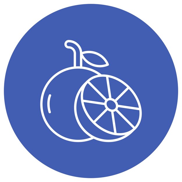 Pomarańczowy styl ilustracji wektorowej