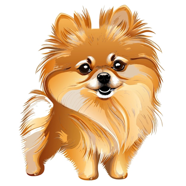 Plik wektorowy pomeranian cute vector