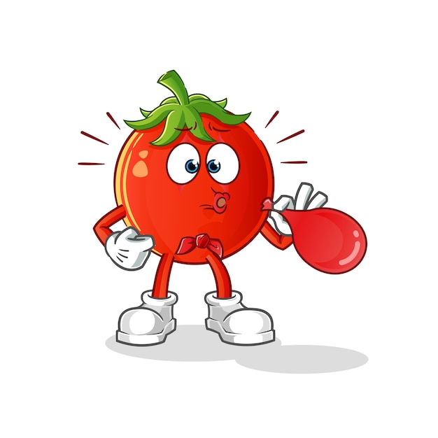 Pomidorowa Pantomima Dmuchanie Balonów Postać Z Kreskówki