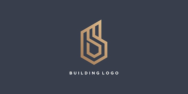 Pomysł Na Projekt Logo Budynku Z Abstrakcyjną Literą B