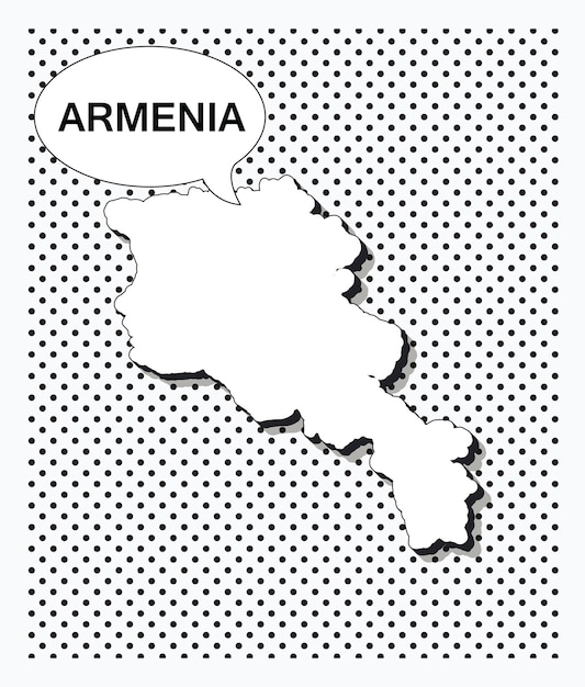 Pop-artowa Mapa Armenii