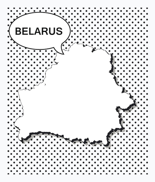 Pop-artowa Mapa Białorusi