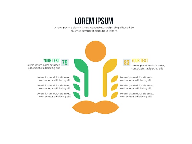 Porównanie Tła Infografika Element I Szablon Slajdów Statystycznych