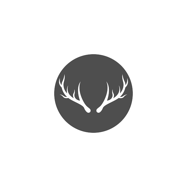 Plik wektorowy poroże jelenia ilustracja logo wektor szablon