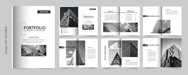 Portfolio Architektury Lub Projekt Portfolio Wnętrz