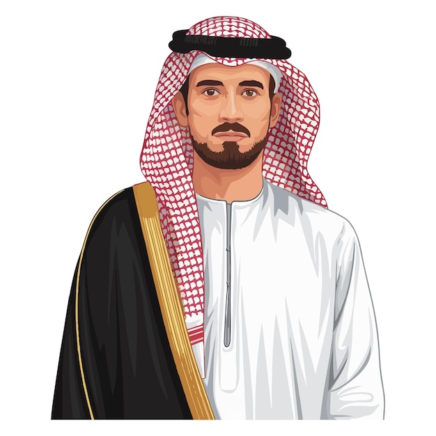 Portret mężczyzny z Arabii Saudyjskiej