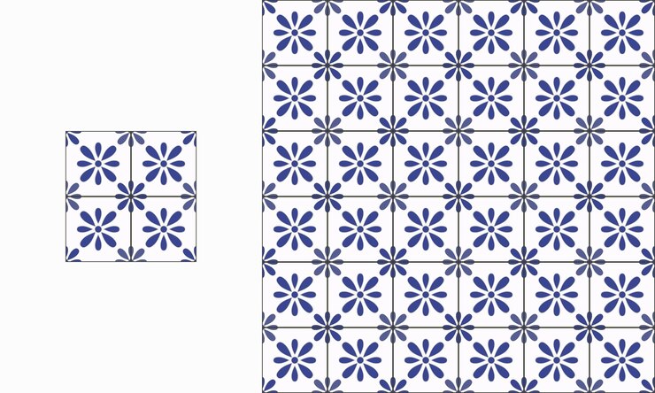 Portugalska dekoracyjna ilustracja ceramiczna w stylu dekoracyjnym