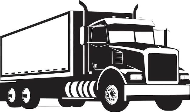 Plik wektorowy postępy w oponach i konserwacji samochodów ciężarowych komercyjnych samochodów ciężarowych i internetu rzeczy