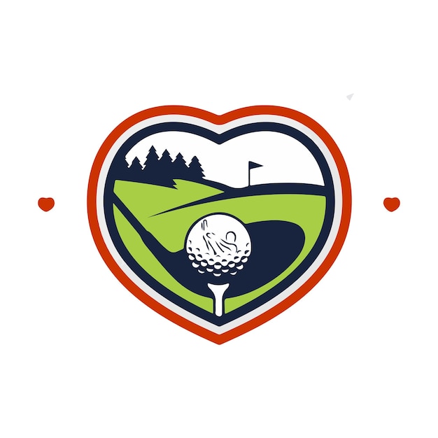 Plik wektorowy potężne logo turnieju golfowego