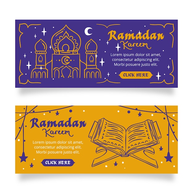 Poziome Banery Ramadan