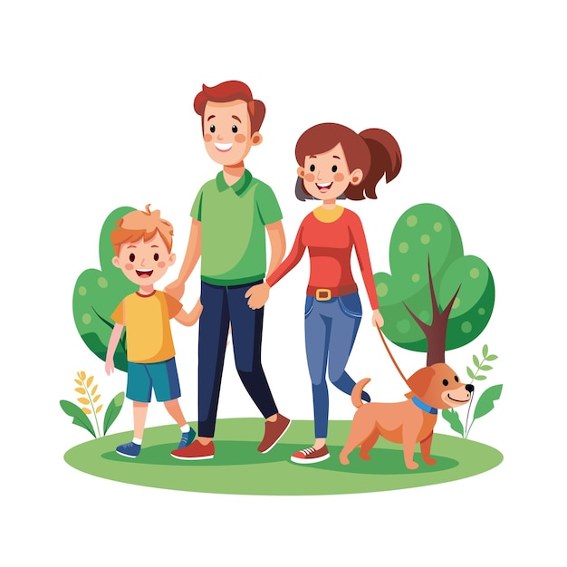 Prawdziwe chwile rodzinne koncepcje ilustracji wektorowej