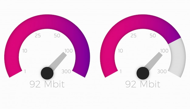 Plik wektorowy prędkościomierz internet speed 300 mb