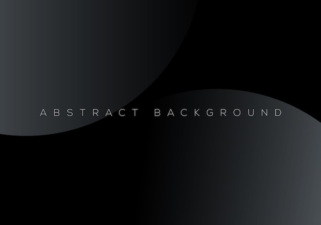 Premium Black Abstract Background Concept Z Luksusowymi Geometrycznymi Ciemnoszarymi Kształtami Z Miejscem Na Kopię