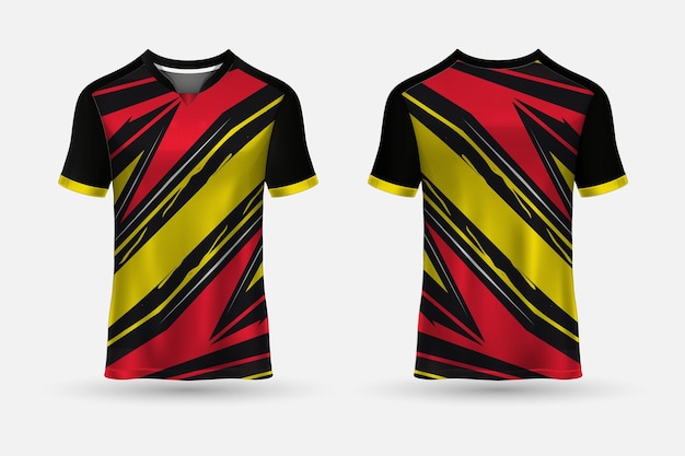 Premium Koszulki Piłkarskie Projekt Wektor T Shirt Sport Wzór Tła Wektor