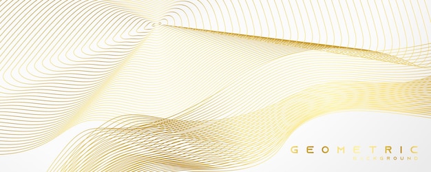 Premium Luksusowy Biały Wzór Tła Z Ukośnym Wzorem Linii W Złotym Kolorze