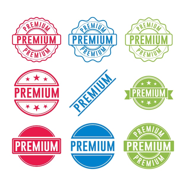 Premium Stamp Element wektorowy projektowania graficznego prosty i nowoczesny