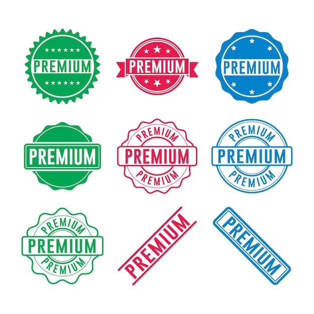 Premium Stamp Element wektorowy projektowania graficznego prosty i nowoczesny