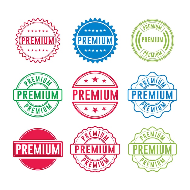 Premium Stamp Element wektorowy projektowania graficznego prosty i nowoczesny