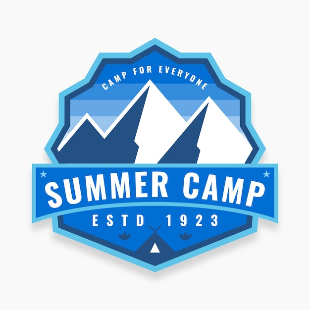 Plik wektorowy premium summer camp badge