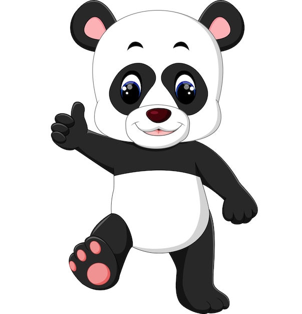 Prezent panda kreskówek