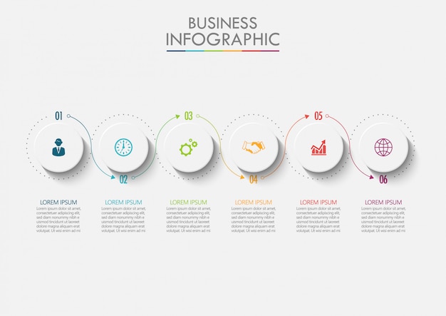 Prezentacja Biznes Infographic Szablon