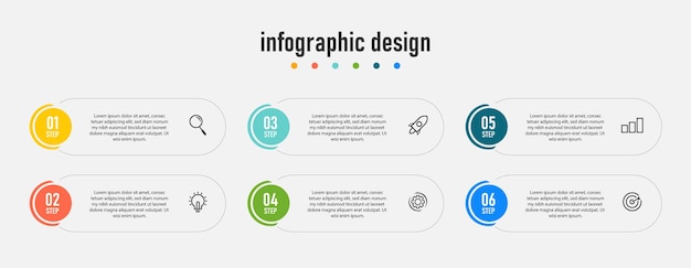 Prezentacja Biznesowa Infografika Projekt Elegancki Profesjonalny Szablon Z 4 Krokami