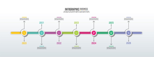 Prezentacja Biznesowa Infografika Szablon Z Krokiem 7