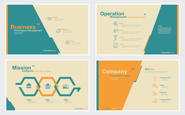 Plik wektorowy prezentacja biznesowa slajdy szablony z elementów infografiki ilustracji stockowych szablon
